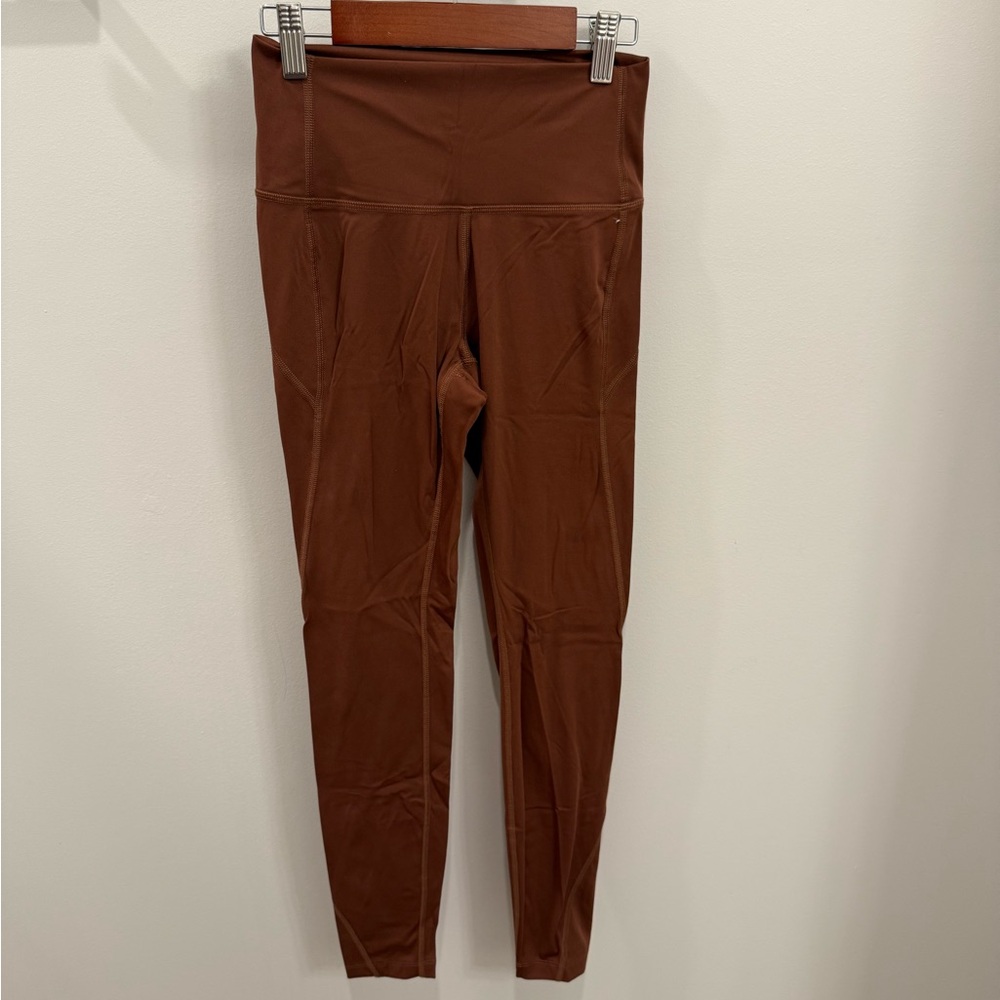 Brown High-Waisted Leggings